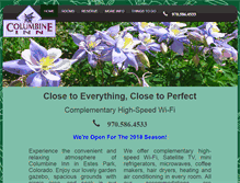 Tablet Screenshot of estescolumbineinn.com